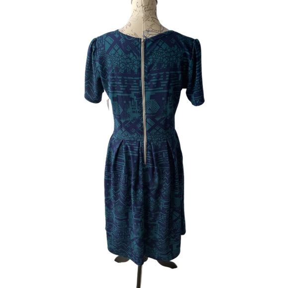 NWT LuLaRoe Amelia Dress Fun Pattern Women’s Size L - Picture 3 of 11